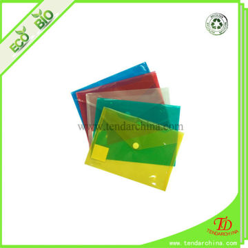 Colorful File Bag By Plastic Button Closure