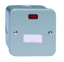 13A Fused Connection Unit with Neon Metal Clad