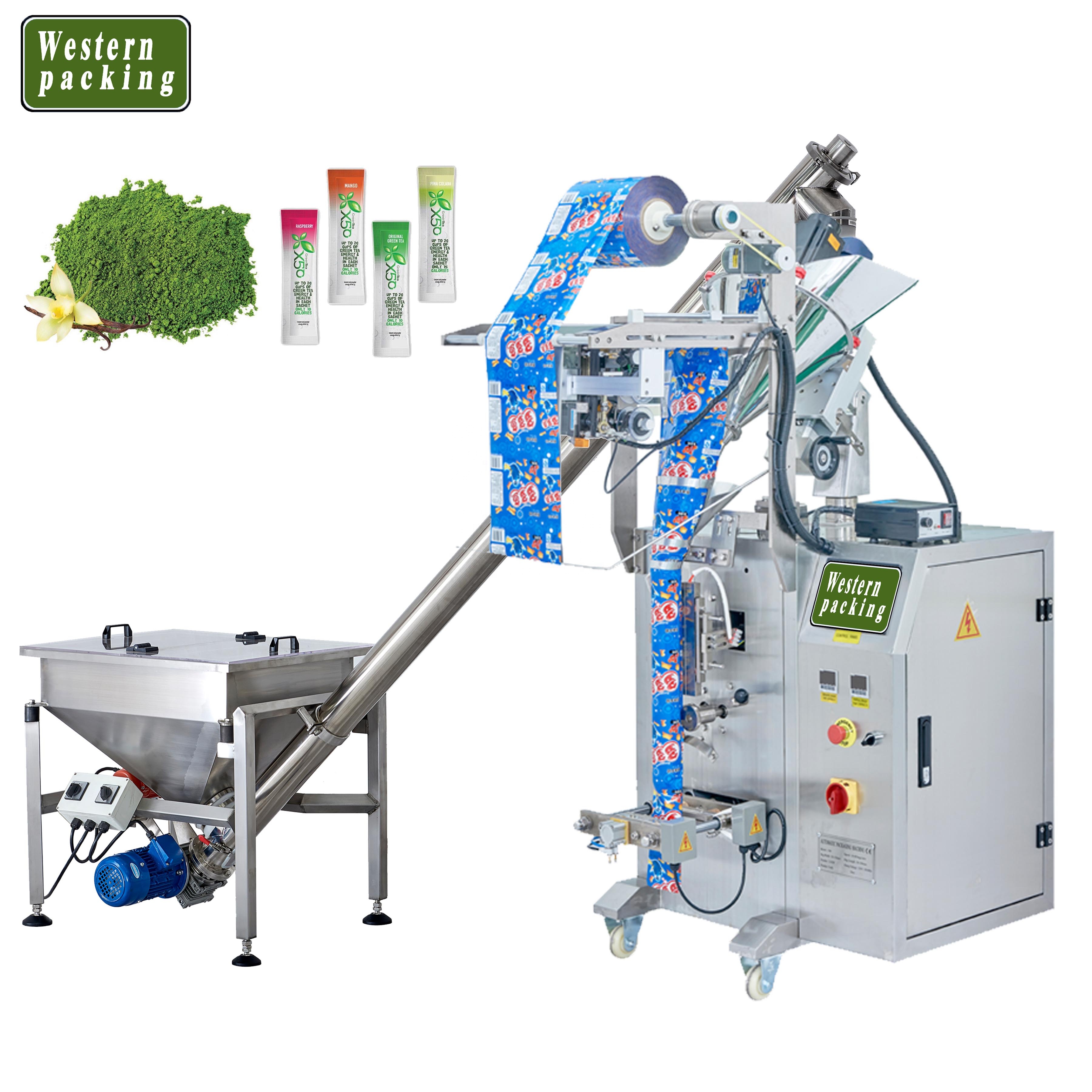 Automatic small nylon triangle tea powder leaf bag sachet paper filling sealing packing packaging machine