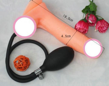 19cm Silicone Strap On Dildos , Rubber Silicone Soft Dildo