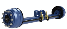Concave spindle axle trailer