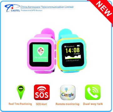 2016 Castel Newest Wrist kids gps tracker watch with Android and IOS App