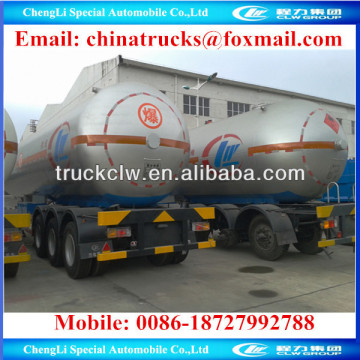 56m3 gas cylinder trailer, 56000liter propane semi trailer, 15000gallons semi trailer lpg tanker