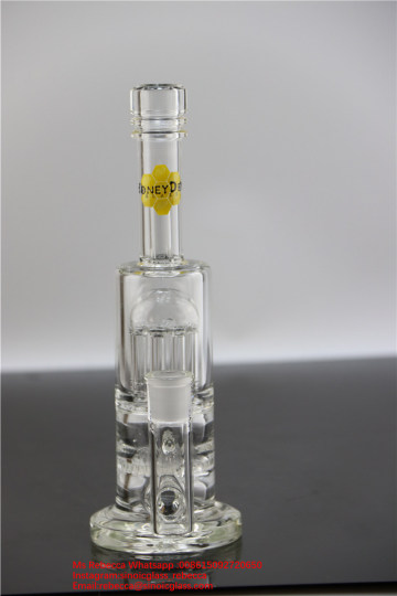 9inch 440g Clear Glass Water Pipe