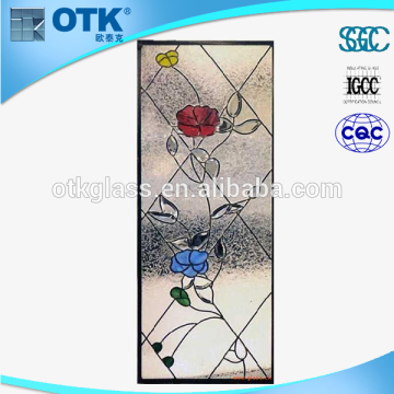 Newest Best sandblasting tempered glass door