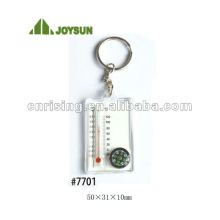 Keyring compass with thermometer( item# 7701)