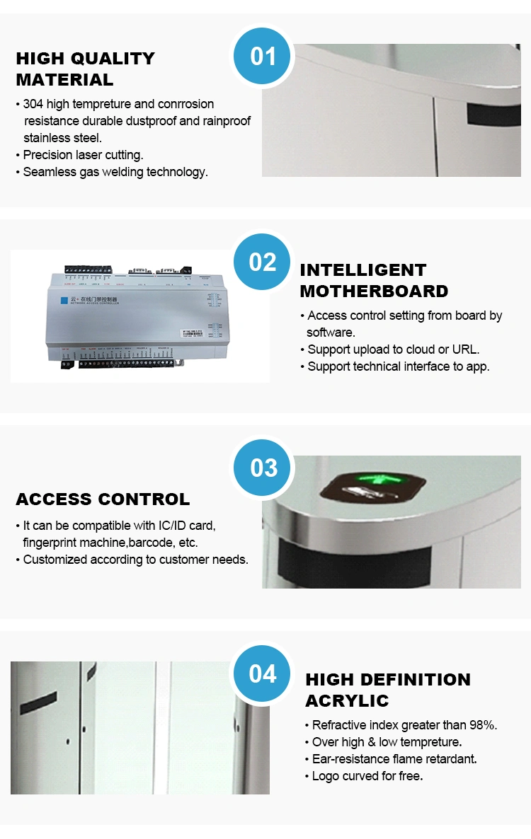 Sliding Turnstile Barriers Gate with RFID Card Solution Access Automatic Door Temperature Access Control Turnstile Access Control Turnstile Security System