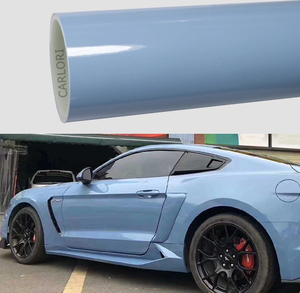 Super Matte Blue Gray Vinyl Wrap