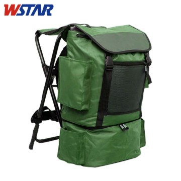 Folding Fishing Cooler Backpack Stool