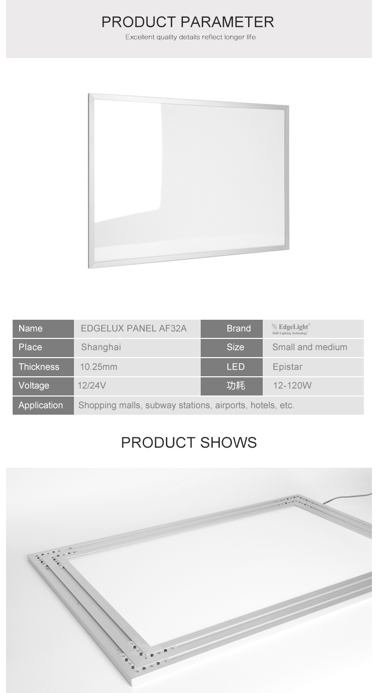 Custom Hospital Aluminium Downlight Led Panel Backlight Home Flex