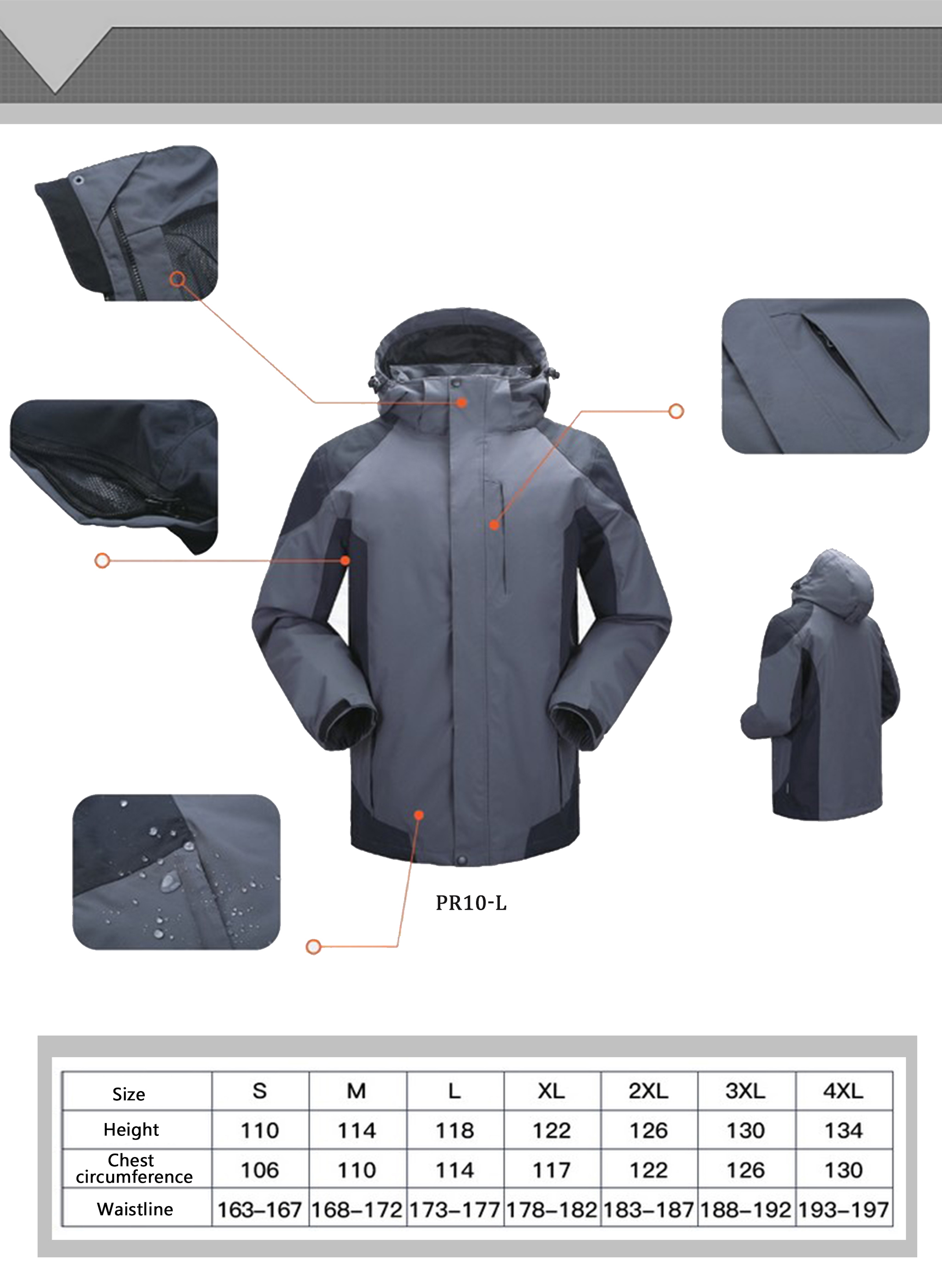 High quality durable using various waterproof workwear jacket outdoor softshell