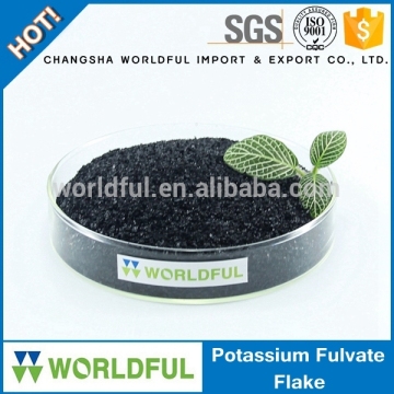 water soluble potassium fulvate shiny flake agro organic fertilizer