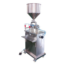 Semiautomatic Vertical Liquid and Paste Filling Machine for Shampoo and Beverages