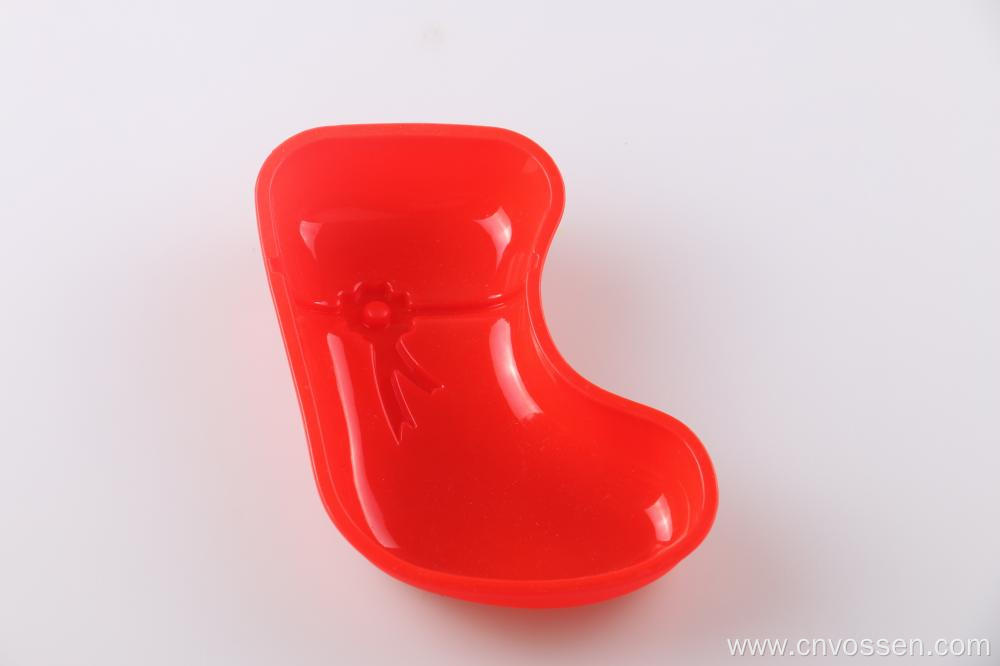 Christmas boots shape silicone baking mold