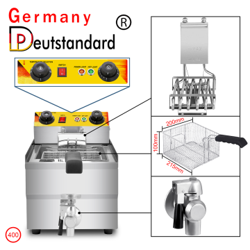 Friteuse industrielle de haute qualité de capacité 17L avec CE