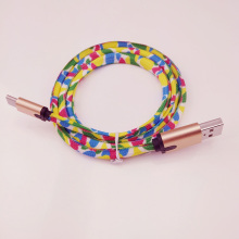 new premium 2.0 USB data cable LED type c usb cable with LED light