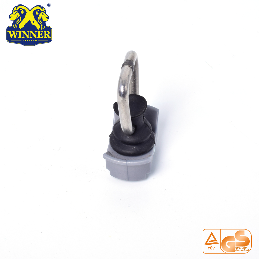 Plastic Base Single Stud Fitting With SS D Ring For Cargo