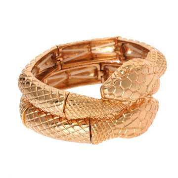 Gold snake bangles shinning designing