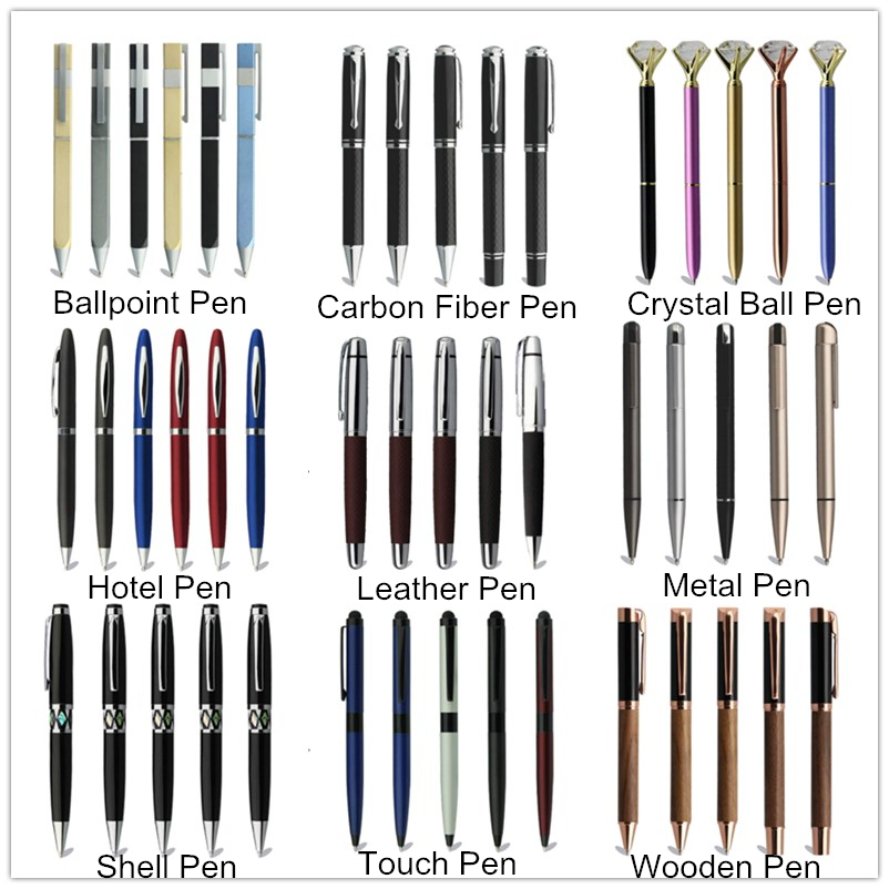 Rubber spray metal pen for business gift pen customise logo