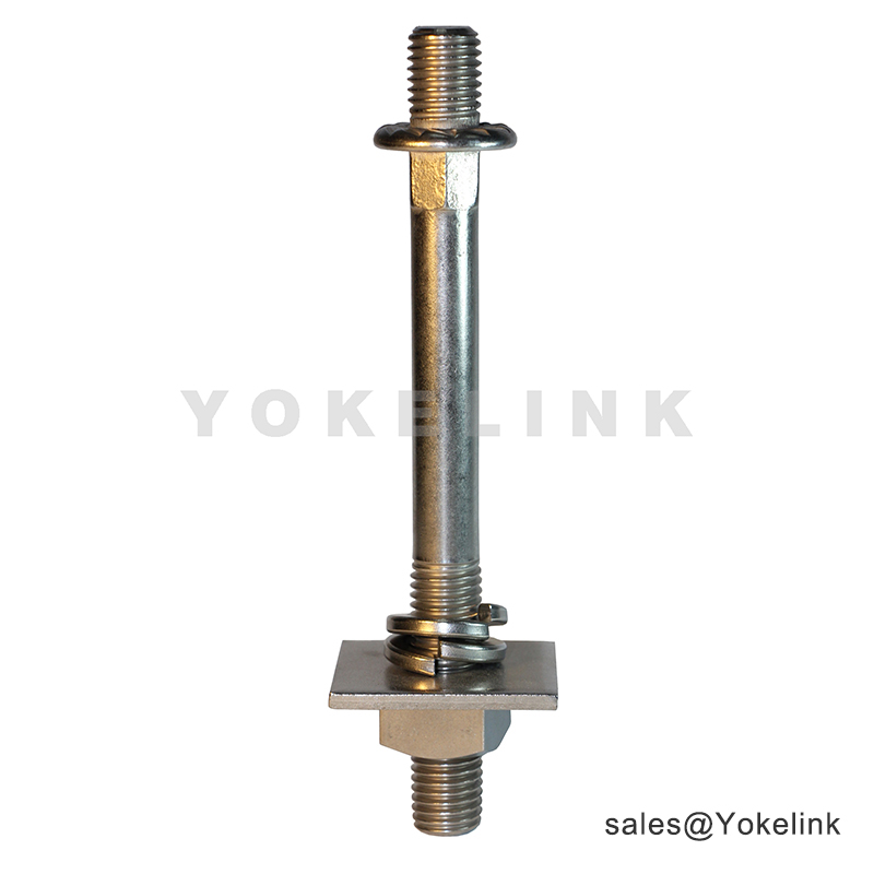 Poste de línea de vástago largo galvanizado