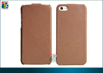 Customize Flip Pu Leather Case With Lining For Iphone 5, Iphone 5 Leather Pouch Case