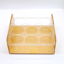 Clear acrylic wine bottle display stand Holder