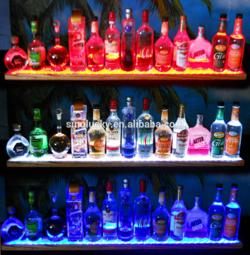36" LED LIQUOR BOTTLE DISPLAY, SHOT ACRYIC SHELF-BRAND NEW