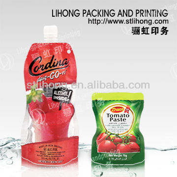 Food Packaging Foil Barrier Standing Pouch