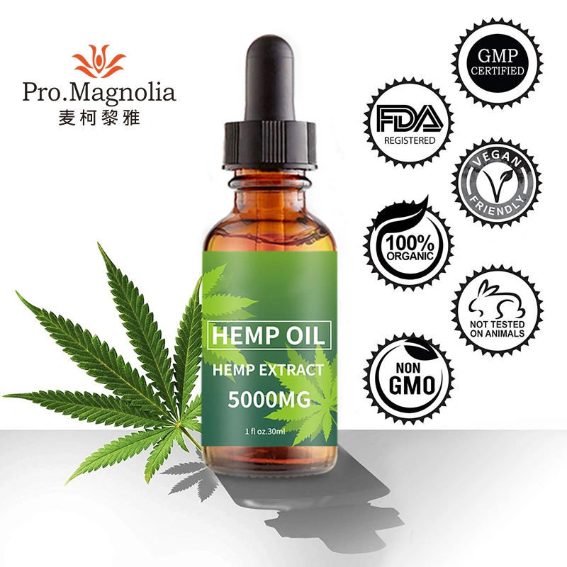 Manufacturer Private Label 5000mg Natural 100% Pure Nourishing and Moisturizing Cbd Hemp Seed Oil