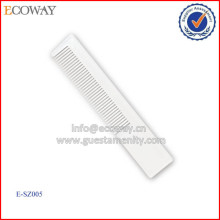 Manufacture Hotel Disposable Cheap White Plastic Hair Nit Comb