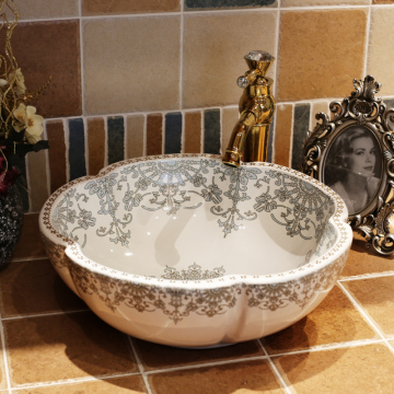 Europe Vintage Style Ceramic Art Basin Sinks