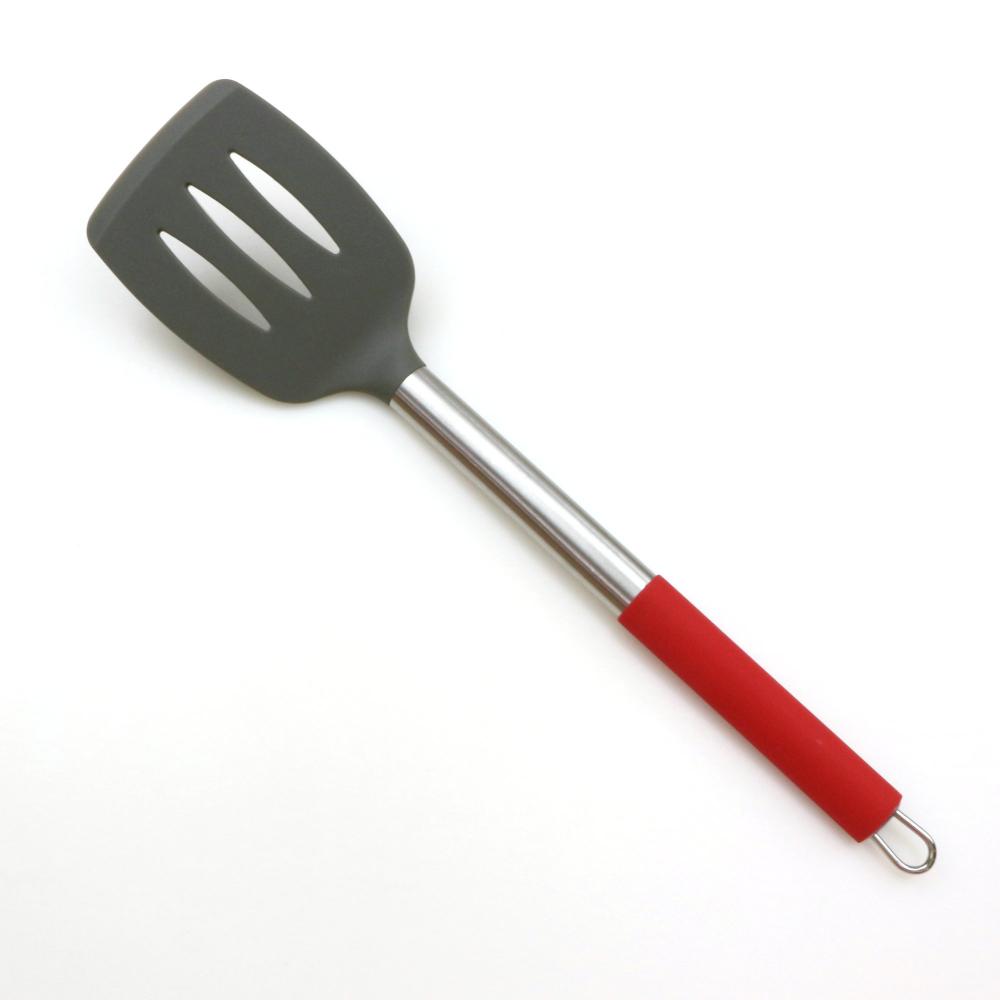 Kitchen silicone slotted turner spatula 