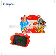 personalized 3d pvc rubber souvenir photo frame
