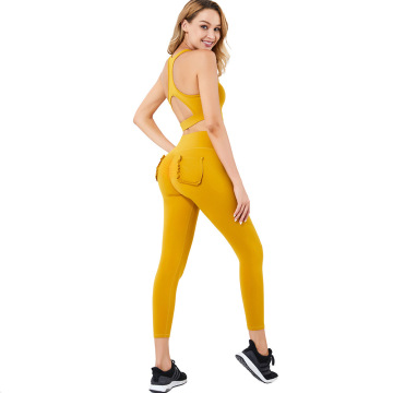 Seamless Yoga Set Sports Bra