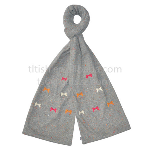 fashion embroidered scarf knit scarf