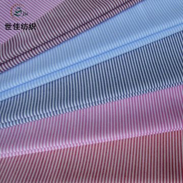 POLYESTER YARN DYED STRIPE PLAIN OXFORD FABRIC