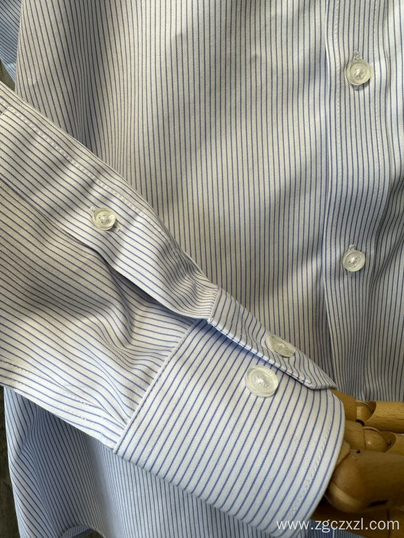 Blue 100% Cotton Men's Shirt