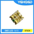 SMD LED 크기 1615 그린 블루 및 빨간색