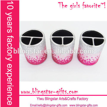 bling acrylic stone handmade pen holder