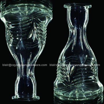 Transparent 500ML Glass Portable Hookah Liquor Bottle Hookah