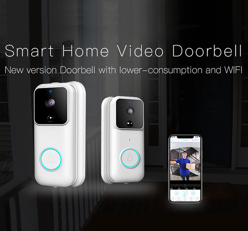 two way audio smart doorbell camera wifi video doorbell wireless door bell home security cameras