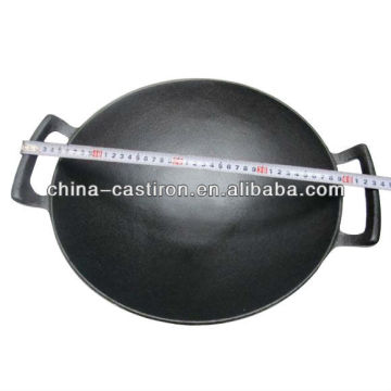 cast iron wok chef wok big handle