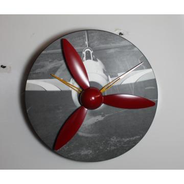 Propeller Aircraft Gear Wall Clock