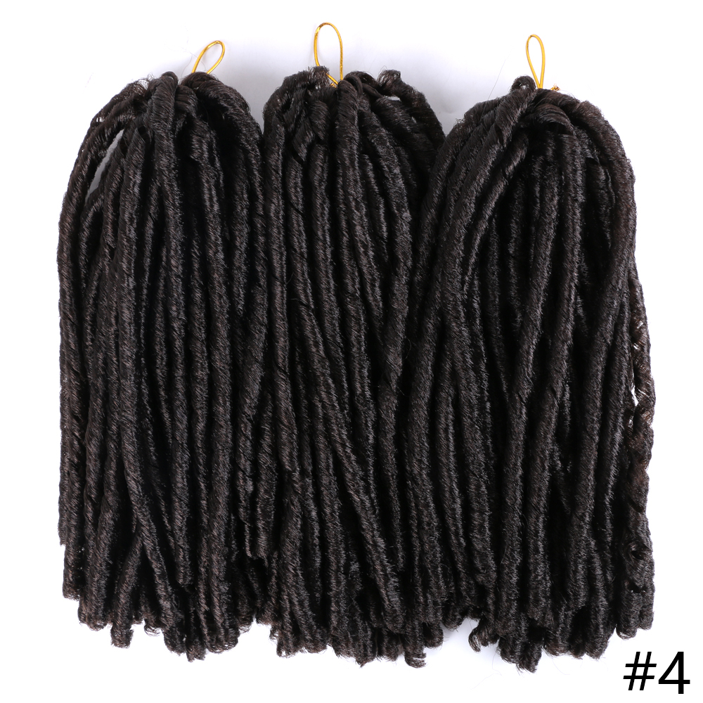 MYZYR soft faux locs crochet hair braiding hair extension jamaican bounce 14INCH 15 roots/pack crotchet braids synthetic goddess