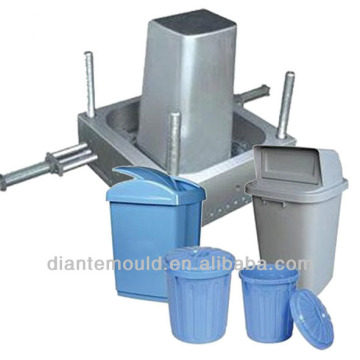 household plastic garbage can injection mould,indoor paper collection trash bin molding