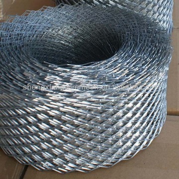 Galvanized expanded coil mesh