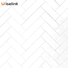 Herringbone cultured marble shower wall