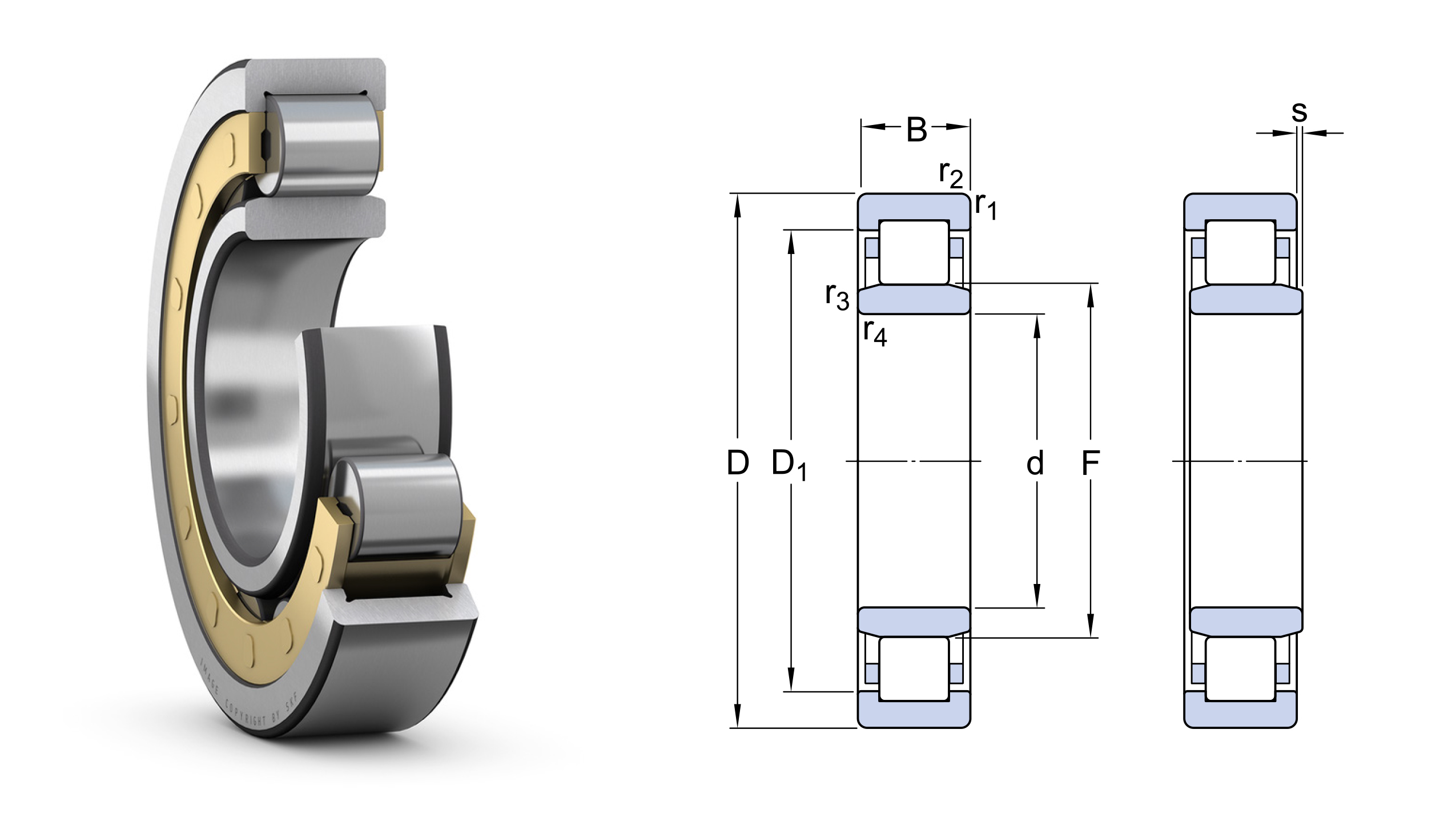 Stock bearing 1032980 GOST Cylindrical Roller Bearing 1032980