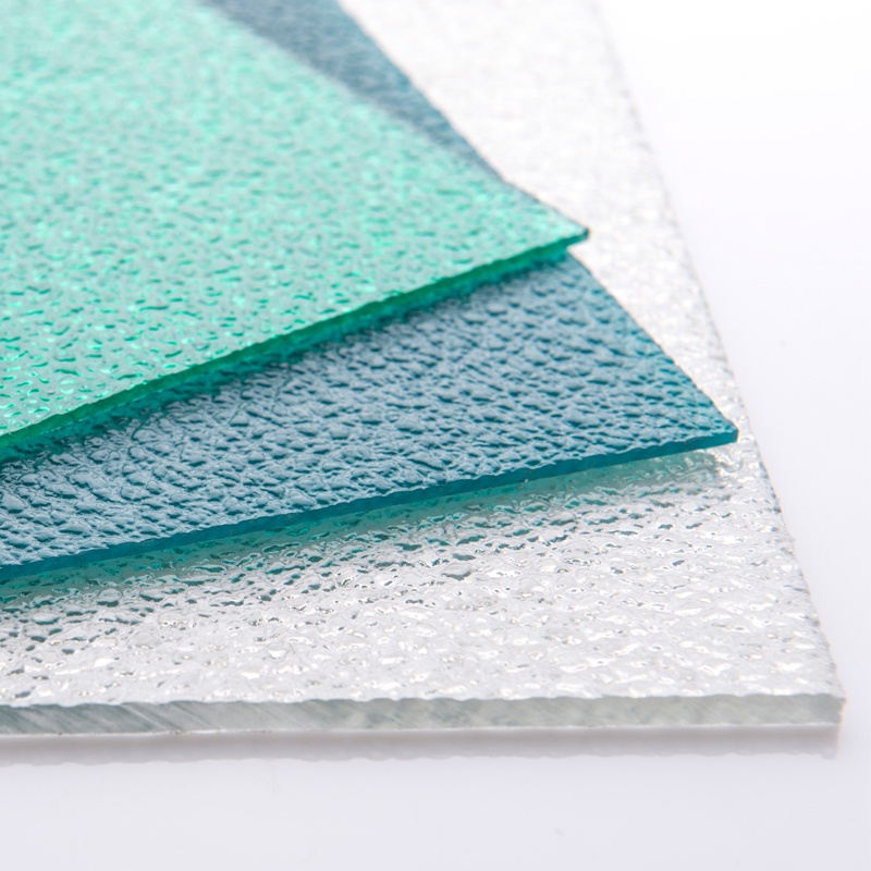 High Quality Waterproof Colored Solid Embossed Polycarbonate Sheet for Sale