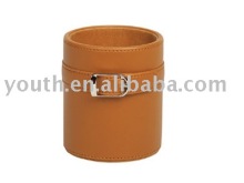Leatheroid Round Pencil Holder/ Pencil Cup